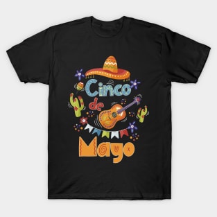 Cinco de Mayo Fiesta Music Party T-Shirt T-Shirt